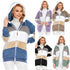 2021  New Autumn and Winter Loose Plush Multi-Color Hooded Jacket